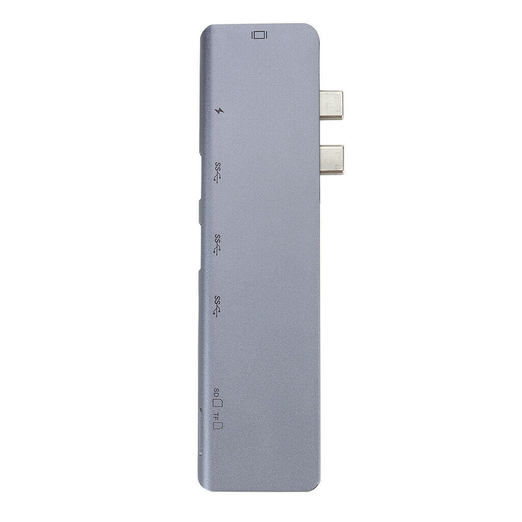 7 In 1 Type-C To   Adapter, USB C Male, TF Card, SD Card, USB C Female For