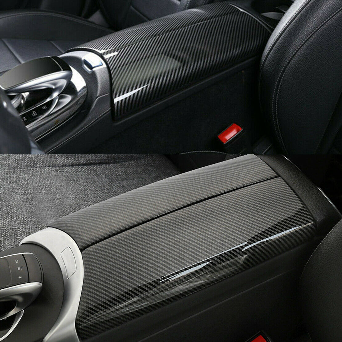 Center Armrest Box Storage Box Trim Cover fit For Benz E Class W213 E260 16-19