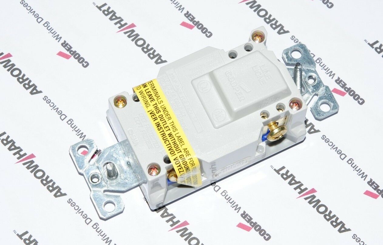 1pcs-COOPER WIRING XHGF15GY Hospital Grade GFCI Receptacle NEMA 5-15 15A/125V