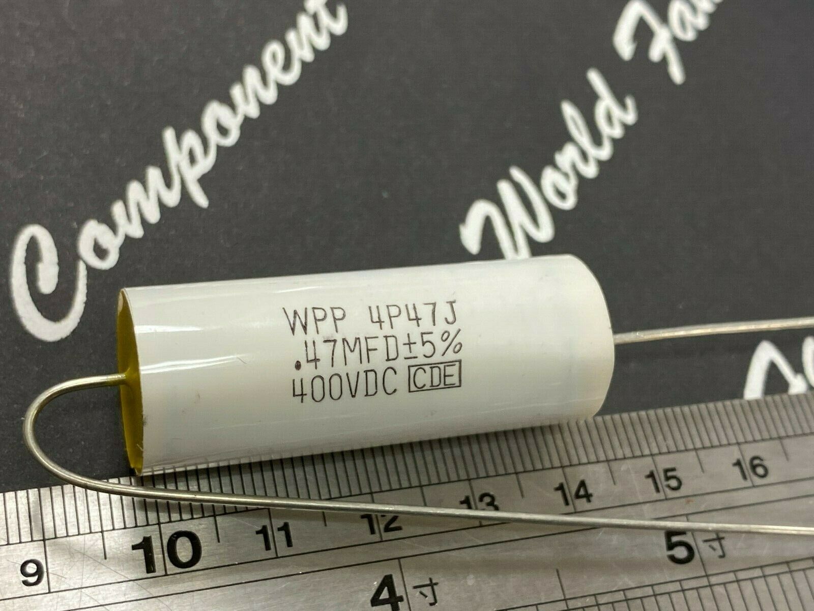 1pcs - Cornell Dubilier (CDE) WPP 0.47uF 400V 5% WPP4P47J Axial Film Capacitor