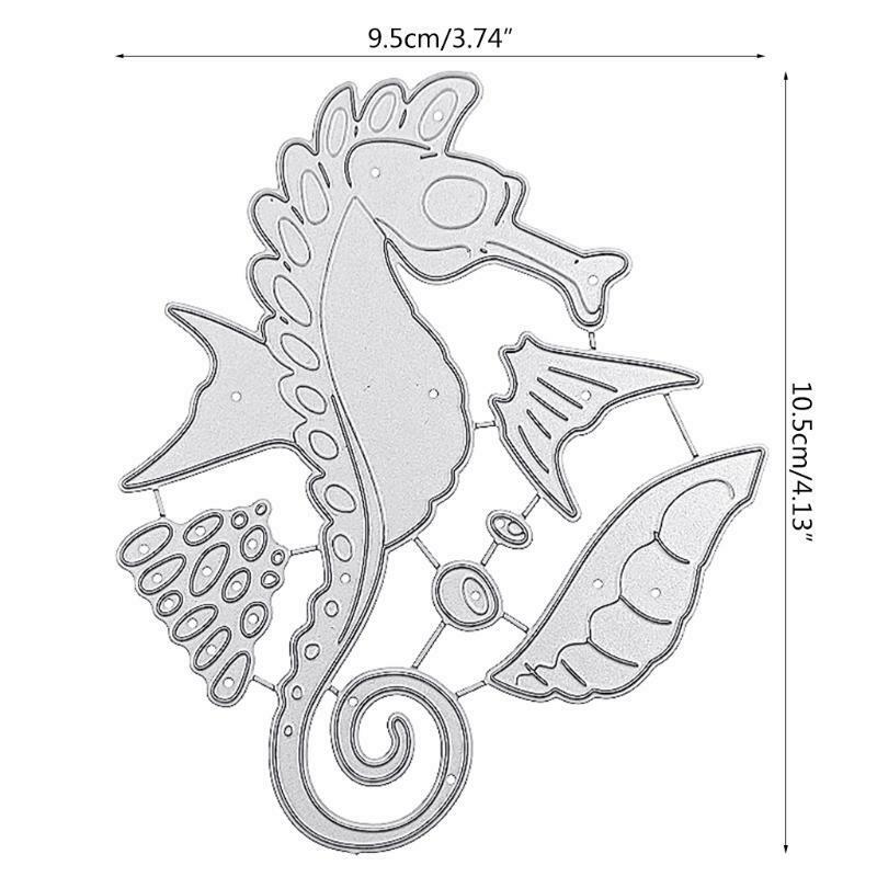 Hippocampus DIY Embossing Stencil Carbon Steel DIY Album Paper Card Mould