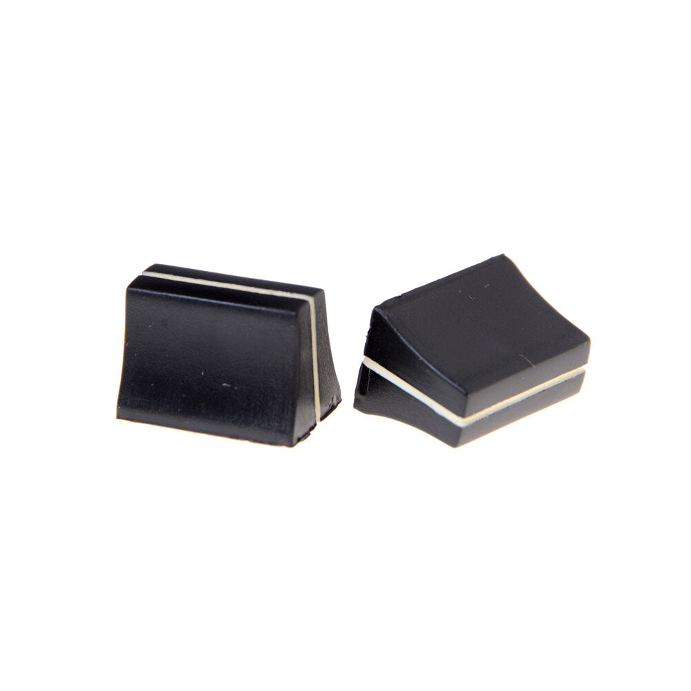 10 x Black Slide Potentiometer Mixer Fader Knob 19mmLx12mmW for 4mm Shaft  NC