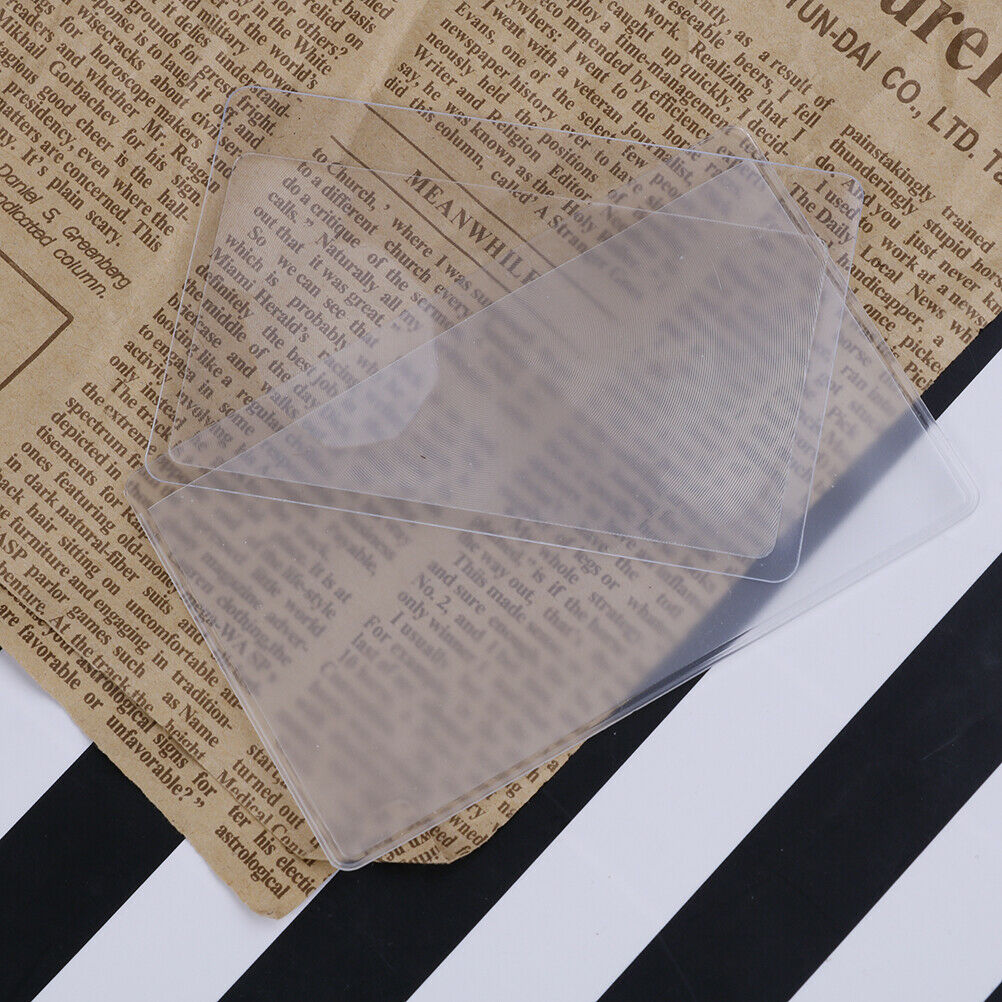 Credit Card Magnifier Pocket Credit Card Fresnel Transparent Magnifying G.l8