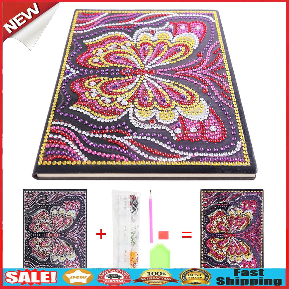 DIY Butterfly Special Shaped Diamond Painting 50 Pages A5 Sketchbook Gifts @