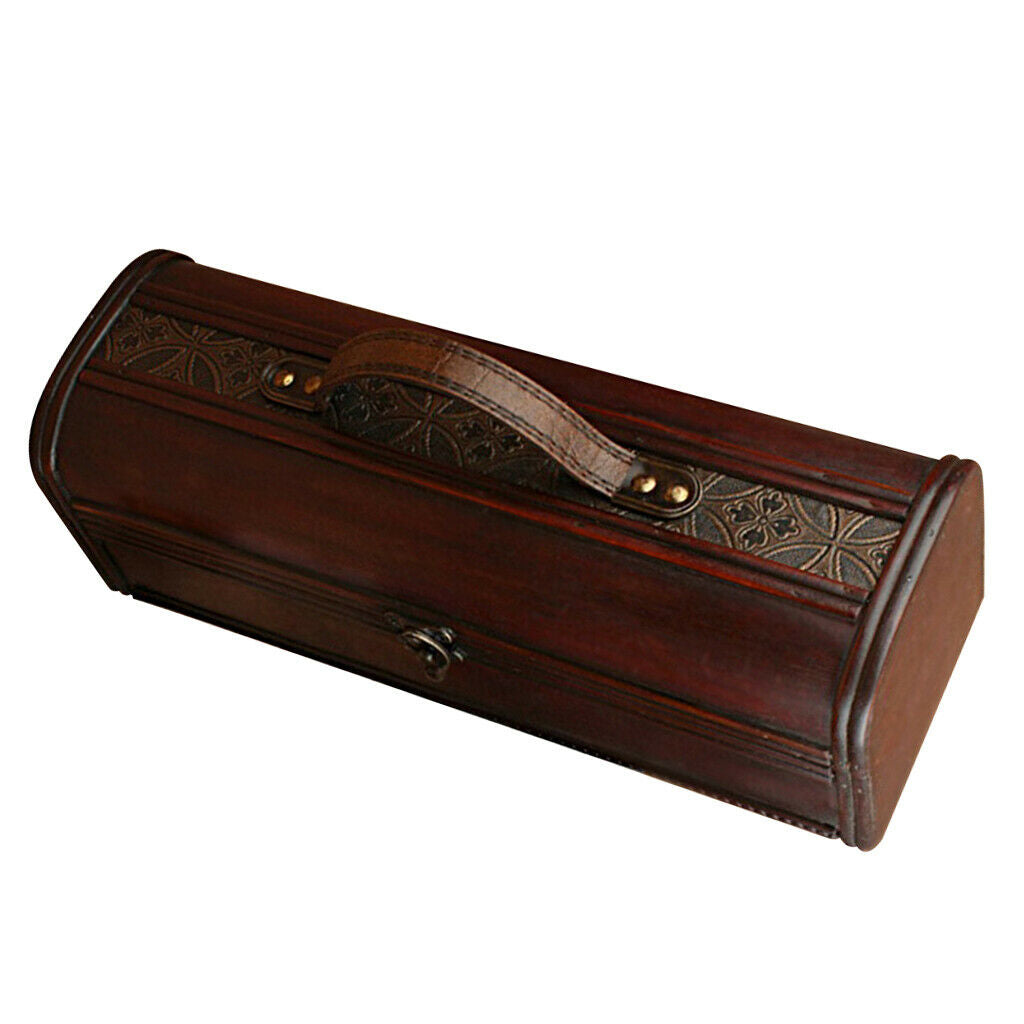 Wood Single Bottle Wine Box Carrier Case