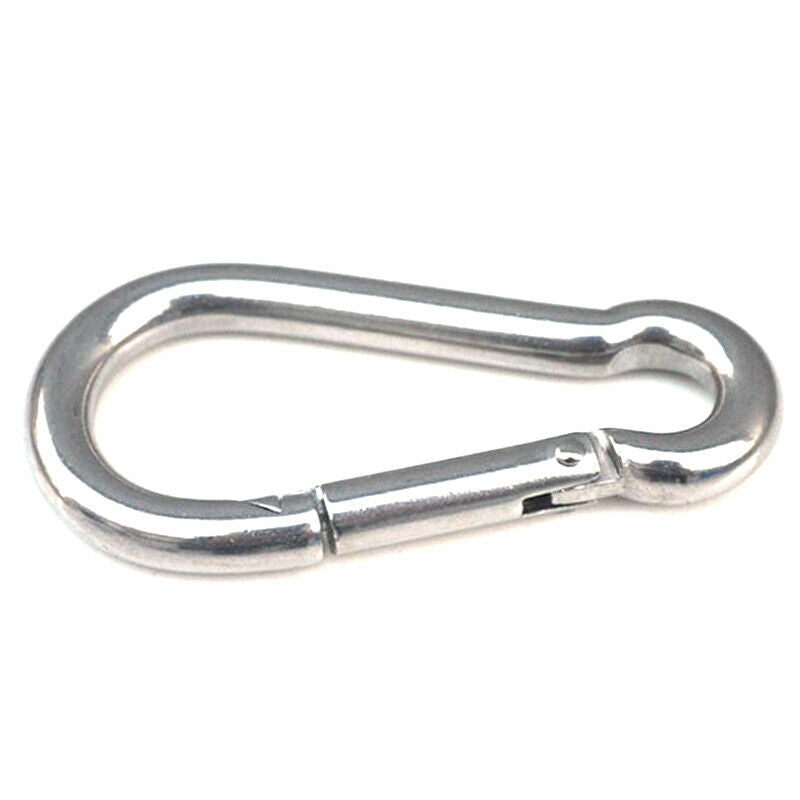 Carabiner Clip Snap Hook Spring Loaded Steel Karabiner Carabina Carbine.l8