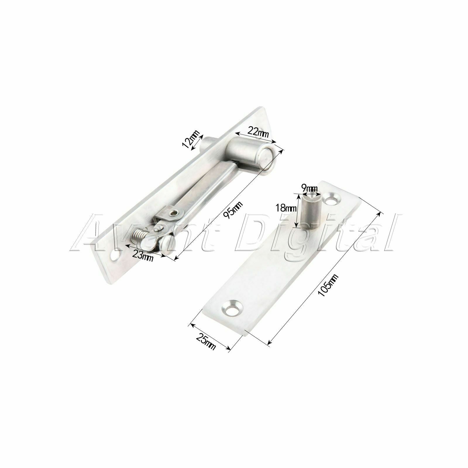 360°Rotatable Heavy Duty Door Top Bottom Pivot Hinge Steel Door Hinge Hardware