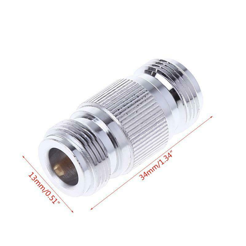 N-Type Double Female Jack Coupler RF WiFi Antenna Coax Adapter Barrel Connector