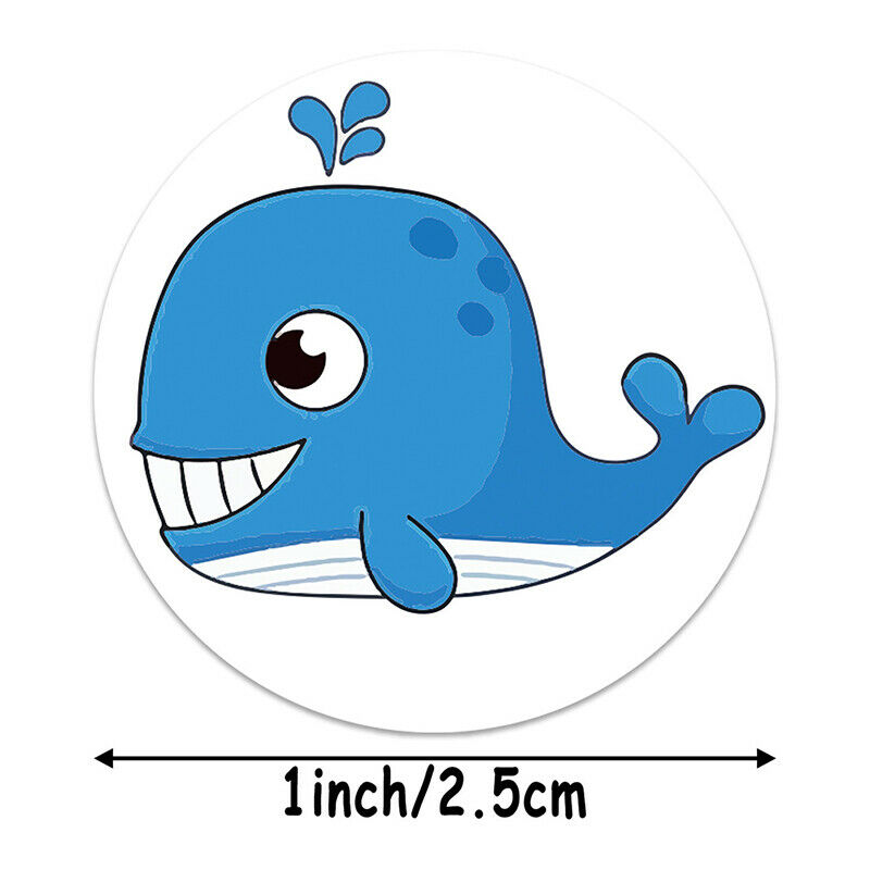 500pcs/roll fish Stickers Scrapbooking Stickers For Package Seal Labe.l8