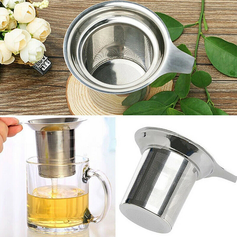 304 Stainless Steel Reusable Tea Infuser Strainer Teapot Loose Tea Tea FilterSJC