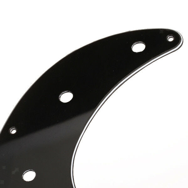 Black 3 Ply 9 Holes Pickguard PVC Anti-scratch For Precision Bass Guitar Parts