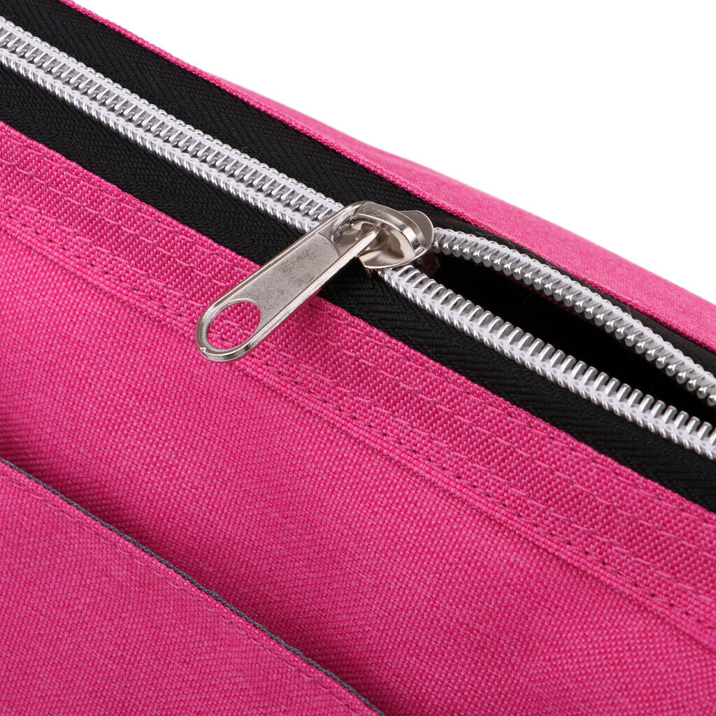 Travel Toiletry Organizer Outdoor Wash Bag Cosmetic Zipper Pouch Rose Red