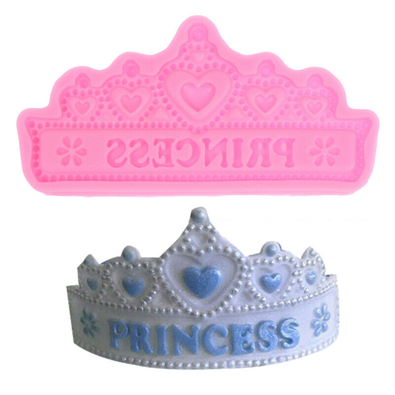 DIY Princess Crown Silicone Cake Mold for Chocolate Jelly Baking Mould To.l8