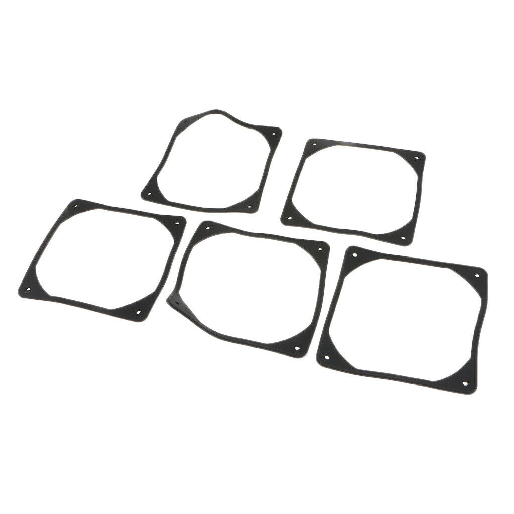 5x 80mm PC Case Fan Anti Vibration Gasket Silicone Shock Absorption Pad