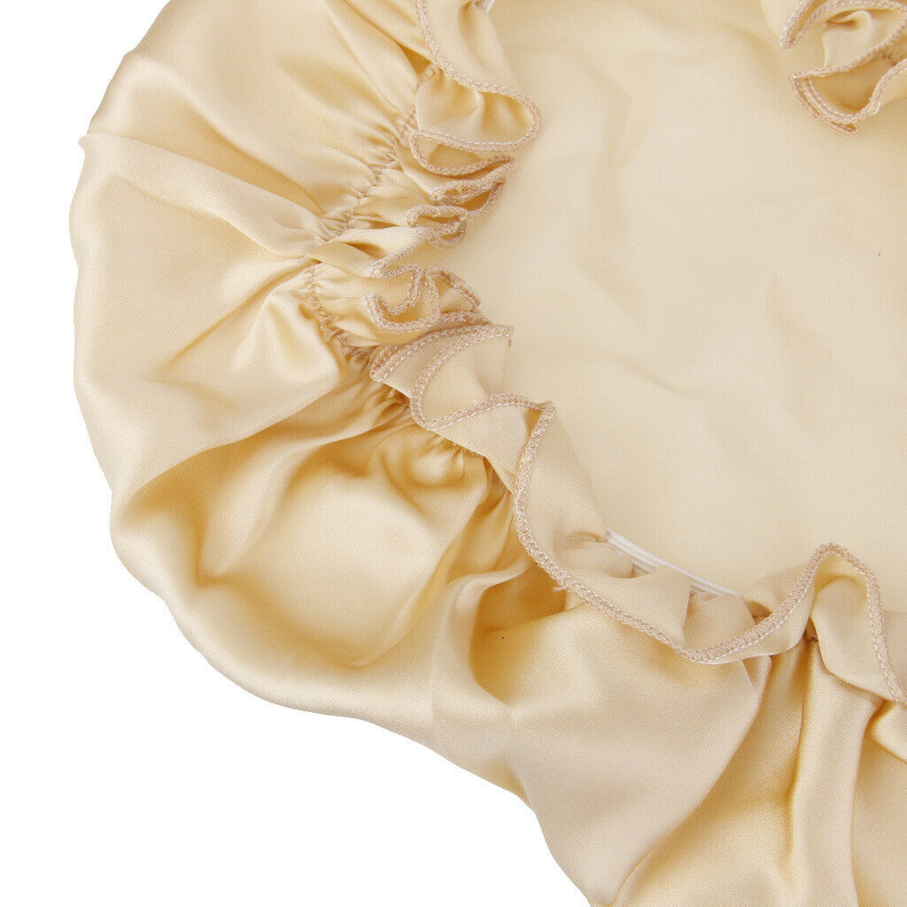 2 Pieces Of Natural Silk Sleeping Night Hat Headgear Bonnet Hat
