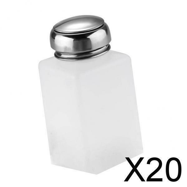 20X 200ML Nail Polish Remover Alcohol Liquid Press Pumping Dispenser Bottle