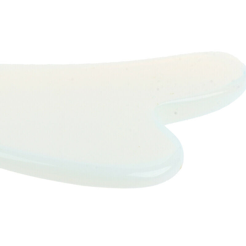 1X Guasha Board Opalite Stone Scraper Massage Tool Heart Shaped Massage P.l8