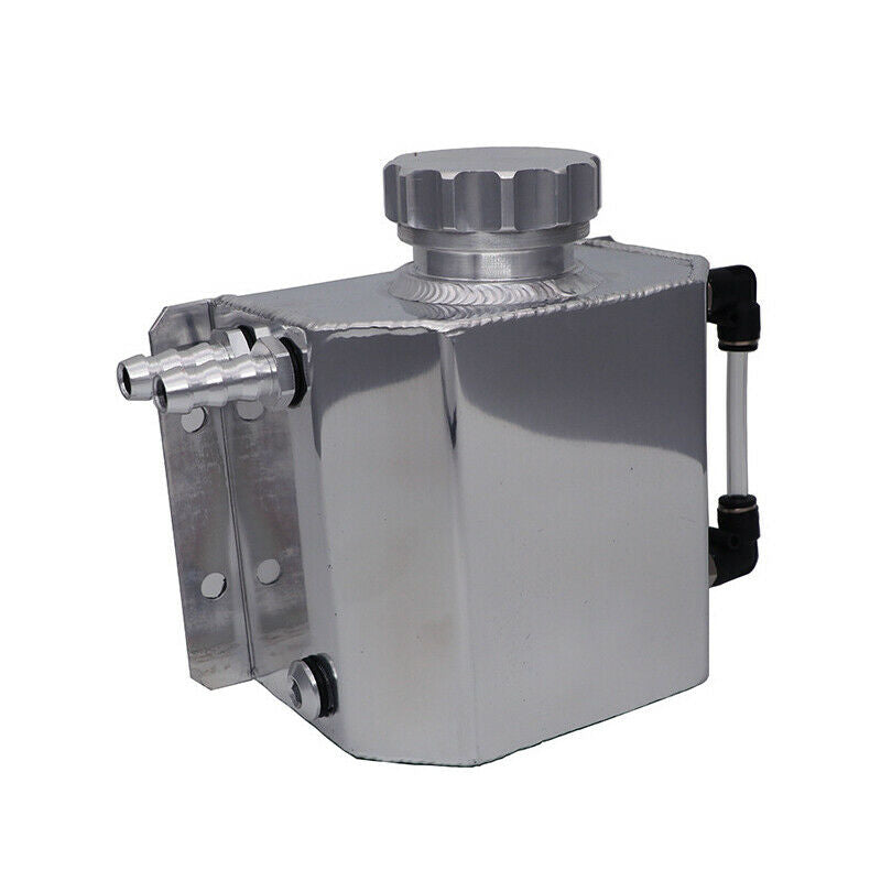 Universal CNC Billet Aluminium Coolant Tank 1000ml Oil Catch Can Breather Tank