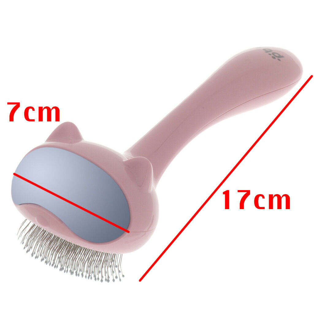 Capsule Self Cleaning Slicker Brush Pet Stainless Steel Comb for Dogs, Cats,