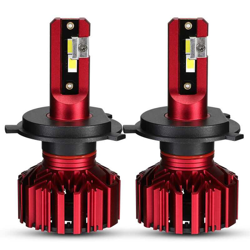 2PCS H4 High/low Car SUV LED Headlight Bulbs 6000K White 10000LM for Universal