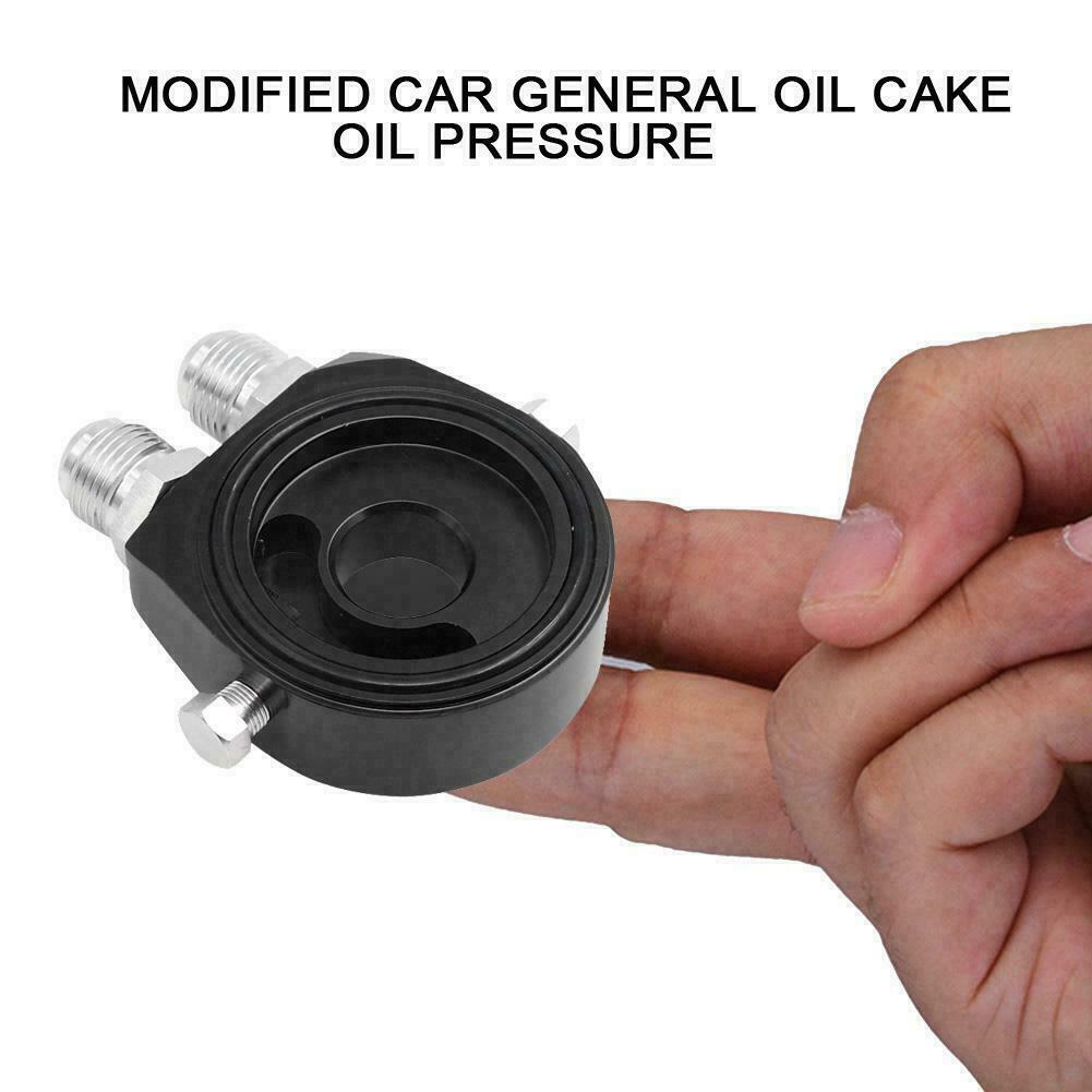 M20 x 1.5 An-10 Fitting Black Oil Filter Relocation Sandwich Plate Adapter Kit