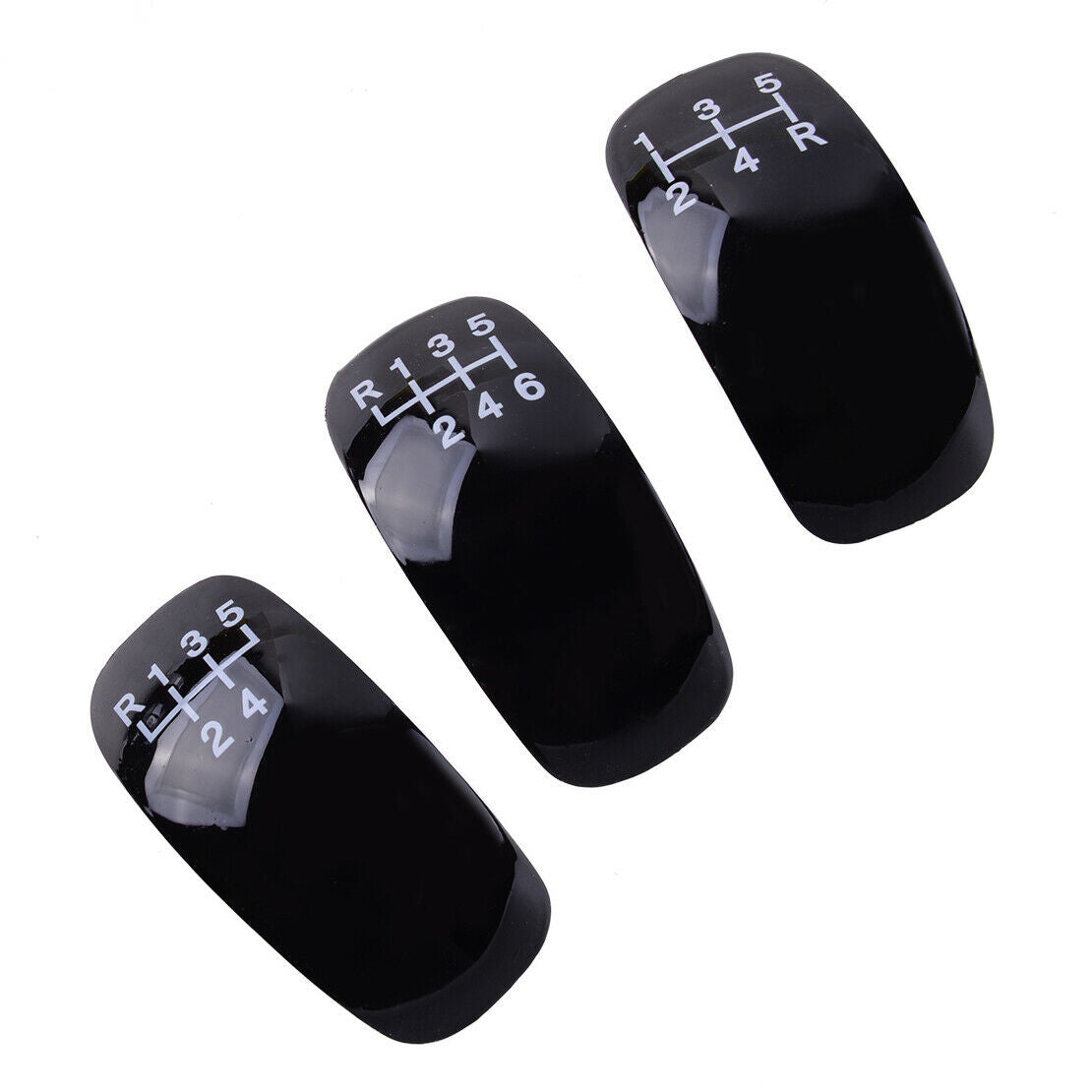 Set 5/6 Speed MT Manual Car Gear Stick Shift Knob Shifter Synthetic Leather Red