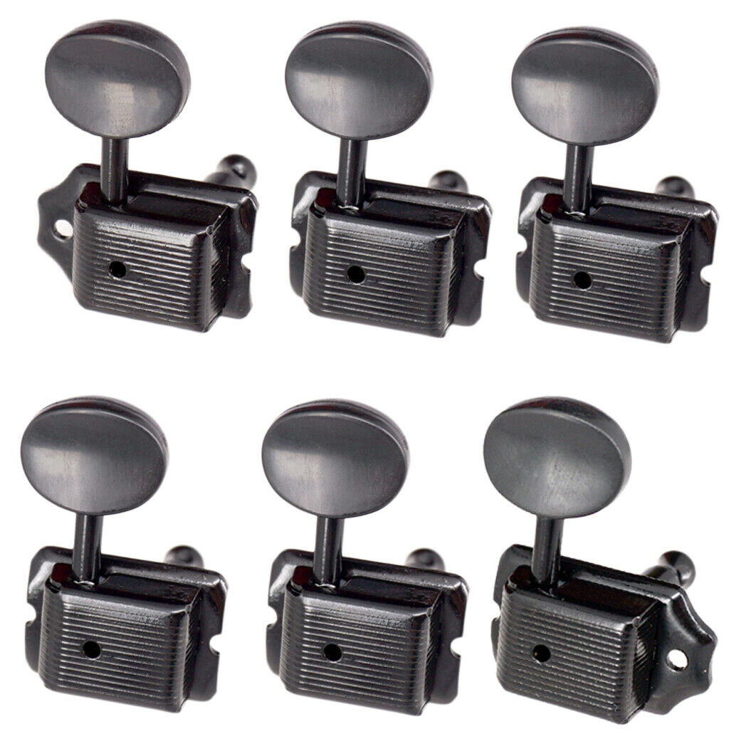 6Pc Machine Heads String Locking Key Tuner Tuning Peg For Electric Guitar 6R