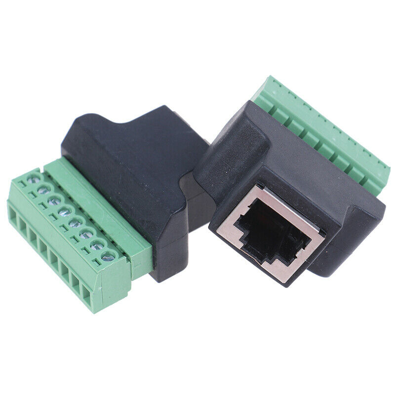 RJ45 to Screw Terminal Adaptor RJ45 Female to 8 Pin connector  for CCTY`GR