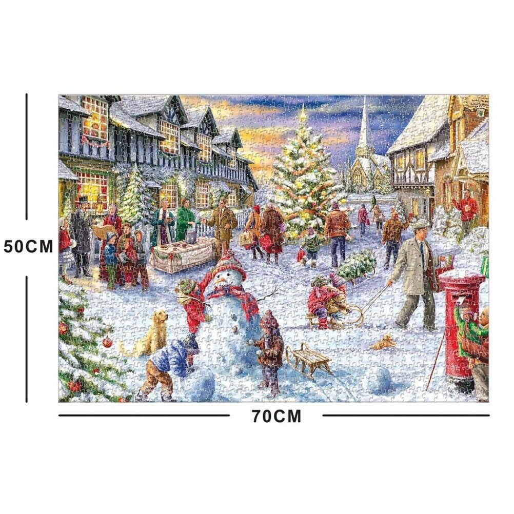 1000Pcs Jigsaw Puzzle For Adults Kids Christmas Tree Puzzle Game Toys Home Decor