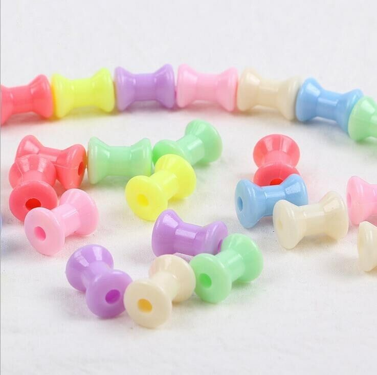 100pcs Dumbbell beads DIY Children's educational toys Beads accessories 13mm