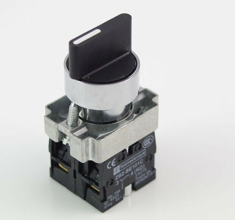 LOT4 XB2BD33C 2NO 3 Position Maintained Select Selector Switch Replaces Tele