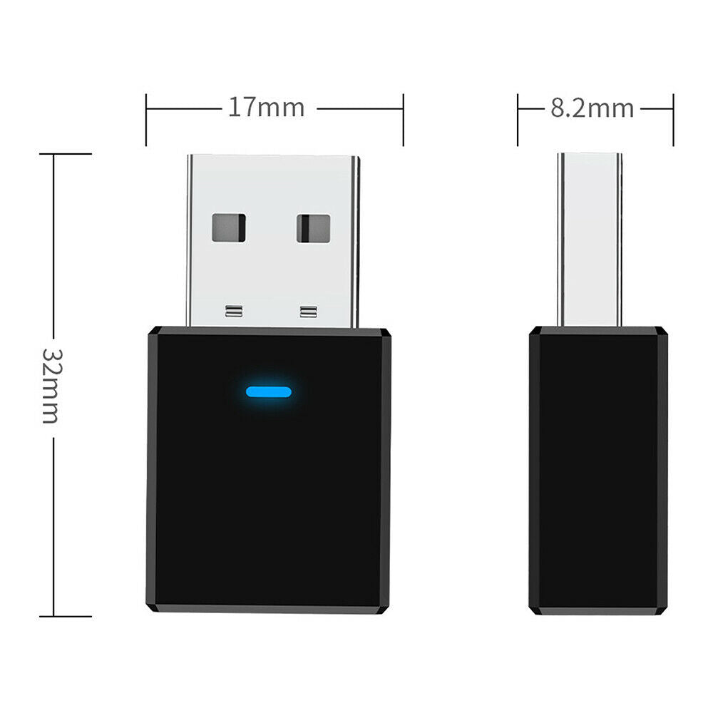 Bluetooth Stereo Wireless Audio Transmitter Receiver USB PC Dongle Adapter!