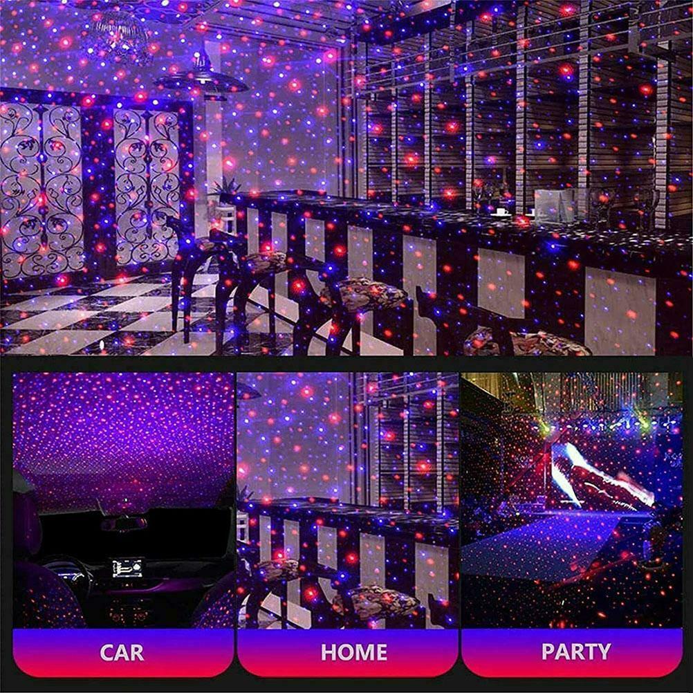 USB Star Night Light For Car Bedroom Roof Romantic Projector Atmosphere Lamp