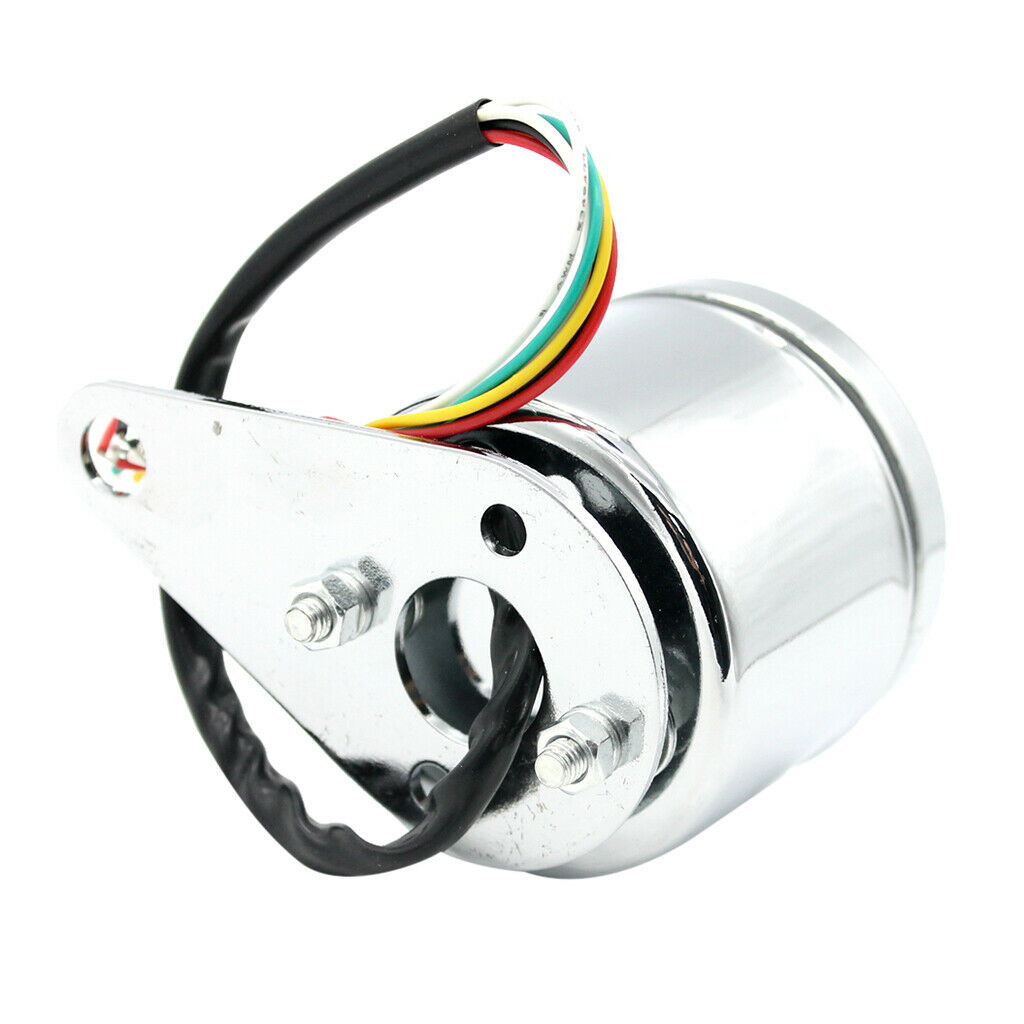 52mm Motorcycle Retro Tachometer Oil Fuel Level Gauge 2 in 1 Meter