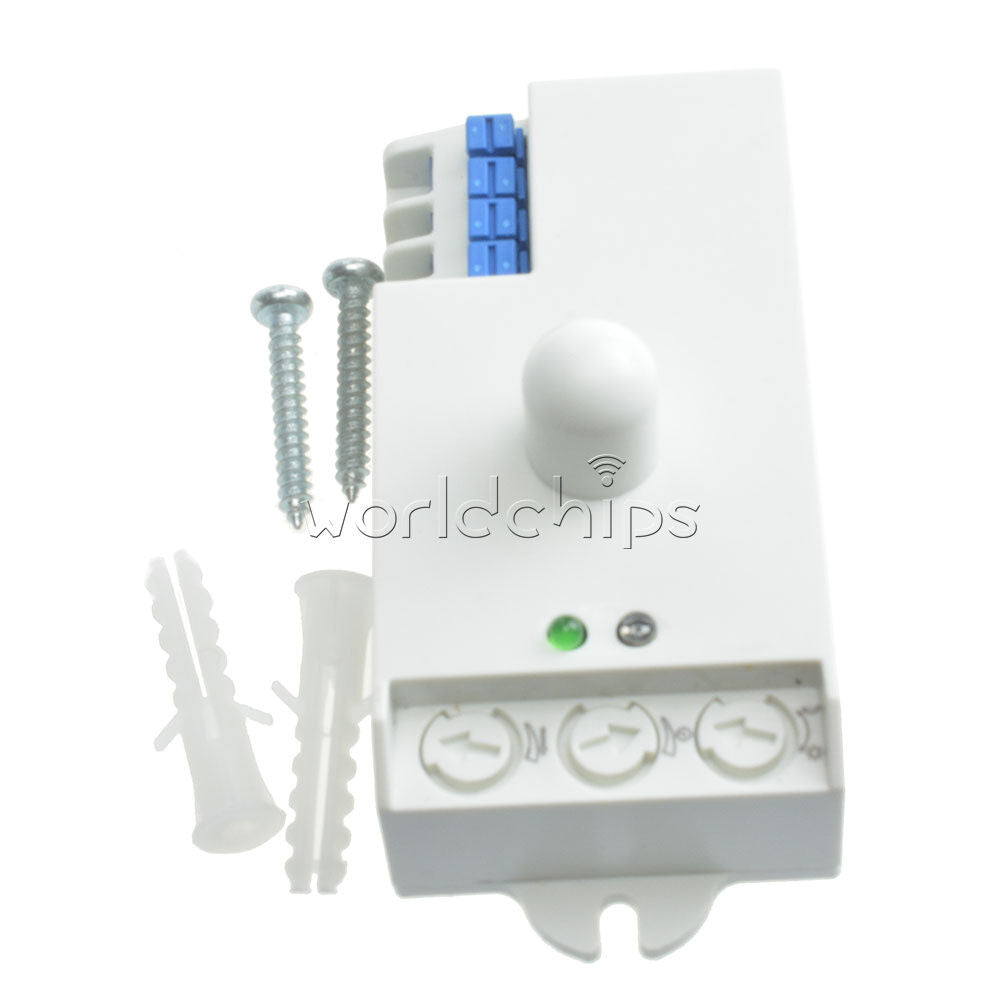 DC12V-24V 5.8GHz Microwave Radar Sensor Body Motion HF Detector Light Switch New