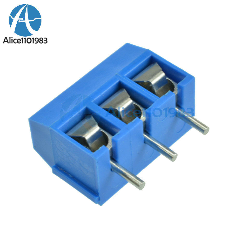 100PCS KF301-3P 5.08mm 3 Pin Connect Terminal Screw Terminal Connector
