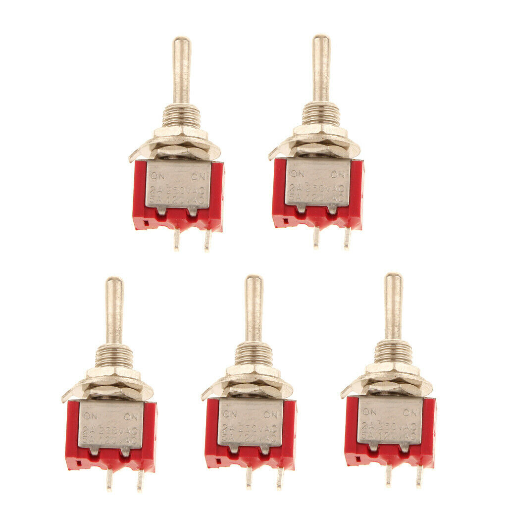 Pre-wired Mini Toggle Switch On and Off Control for Car and Truk( Pack of 5)