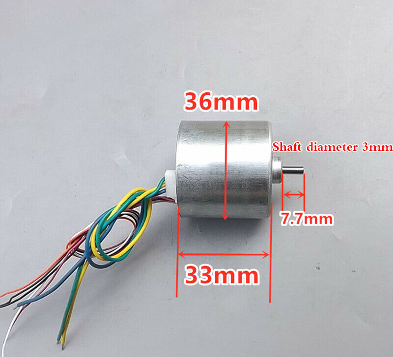 1pcs DC 12V brushless DC motor high speed small motor with hall