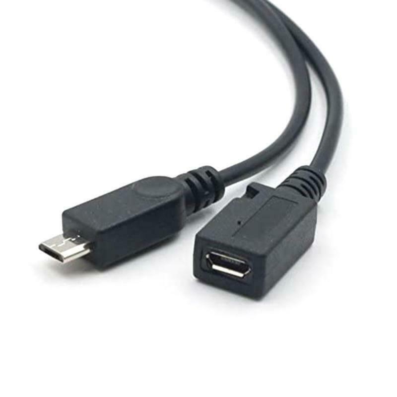 2-in-1 Micro USB to USB Adapter (OTG Cable + Power Cable) - 2 Pack / 20cm