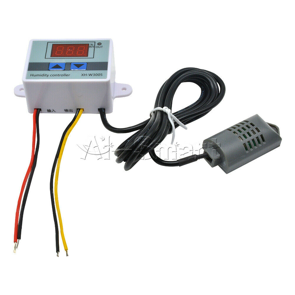 LED Digital Display Humidity Controller W3005 AC110-220V 1500W ABS
