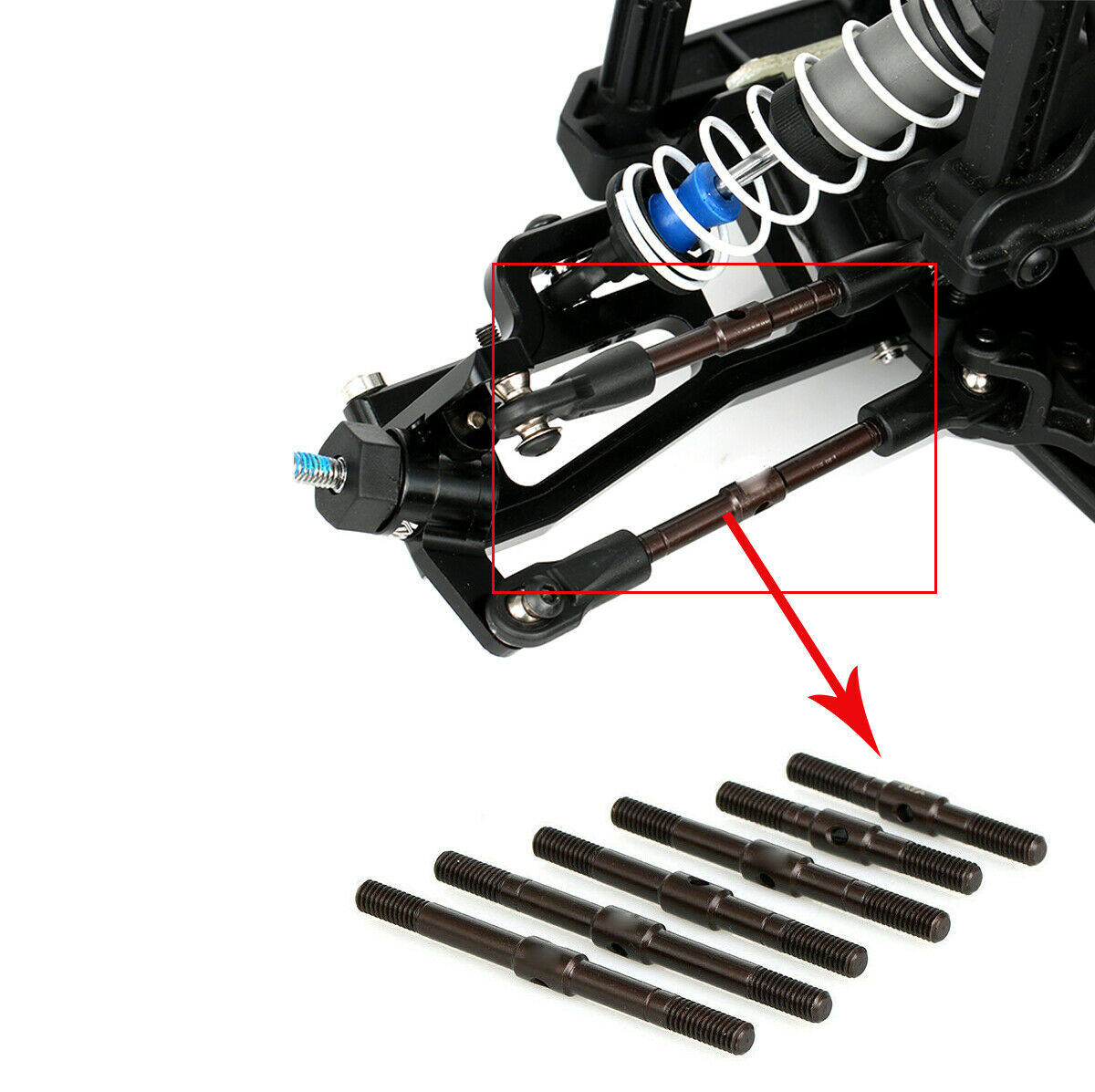 Alloy Pull Rod Steering Linkage For Traxxas 1/10 Drag Slash 1967 Chevrolet C10