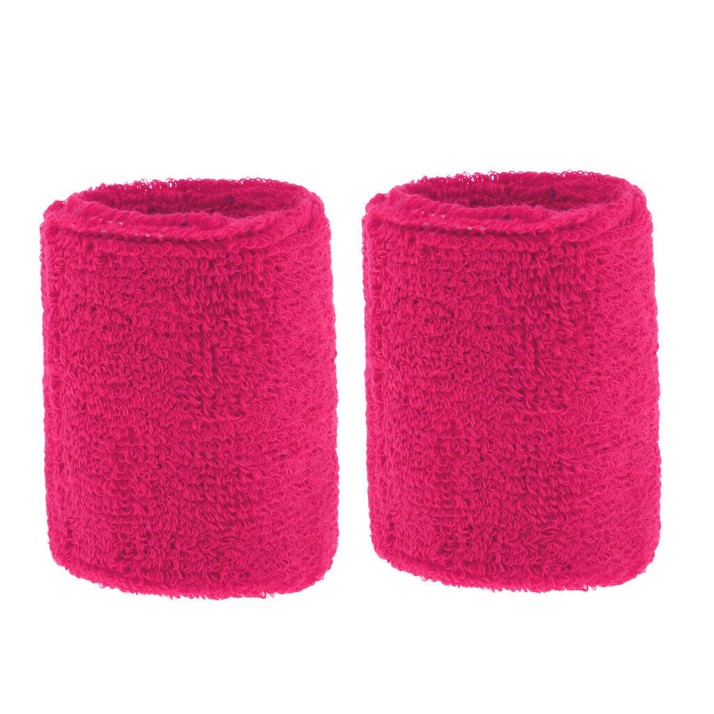 6 Pieces Gym Unisex Sports Cotton Sweatband Sweatband Wristband