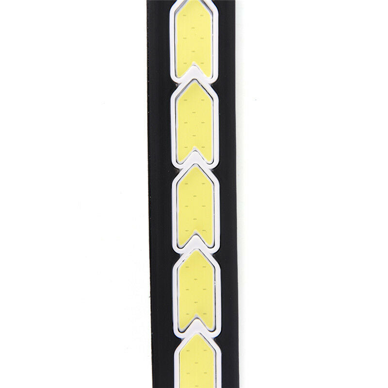 2Pcs 12V 20W Waterproof LED Daytime Running Light DRL COB Strip Lamp Fog Car  Tt