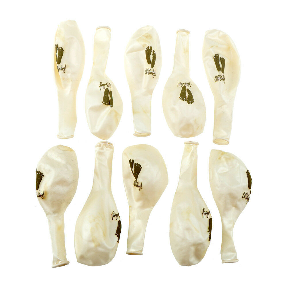 10X Footprint Latex Balloons Baby Shower Decor oh baby balloon birthday d.l8