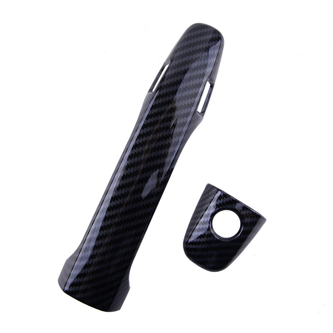Kit Carbon Fiber Style Door Handle Cover Trim fit for Subaru Legacy Levorg 15-18