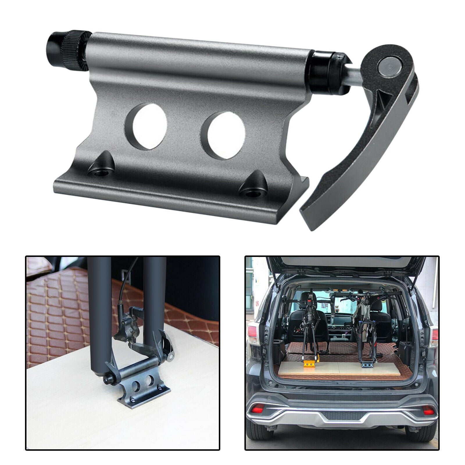 Bike Car Roof Pickup Rack Bracket Bicycle Quick Release Fork Carrier Holder