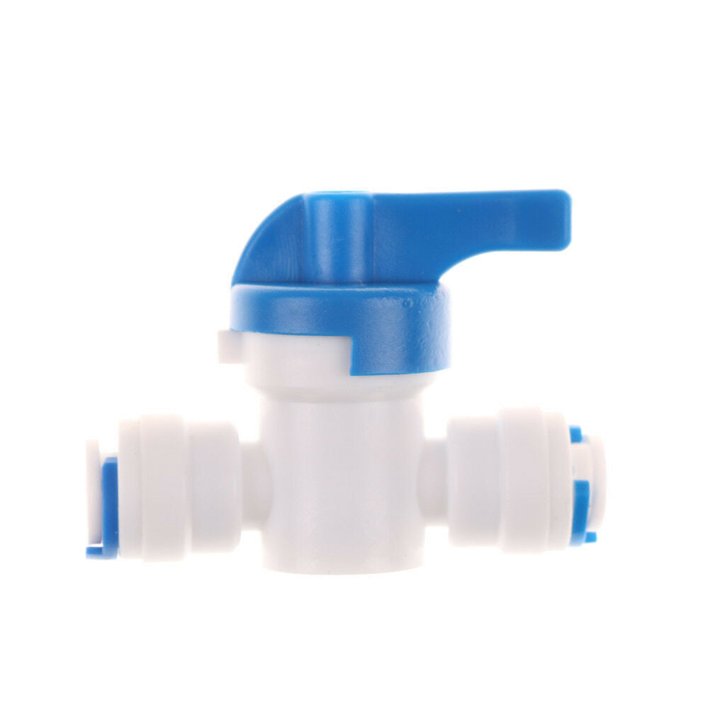 1/4''Inline New Ball Valve Quick Connect Shut Off forRO Water Reverse Osmosis WF