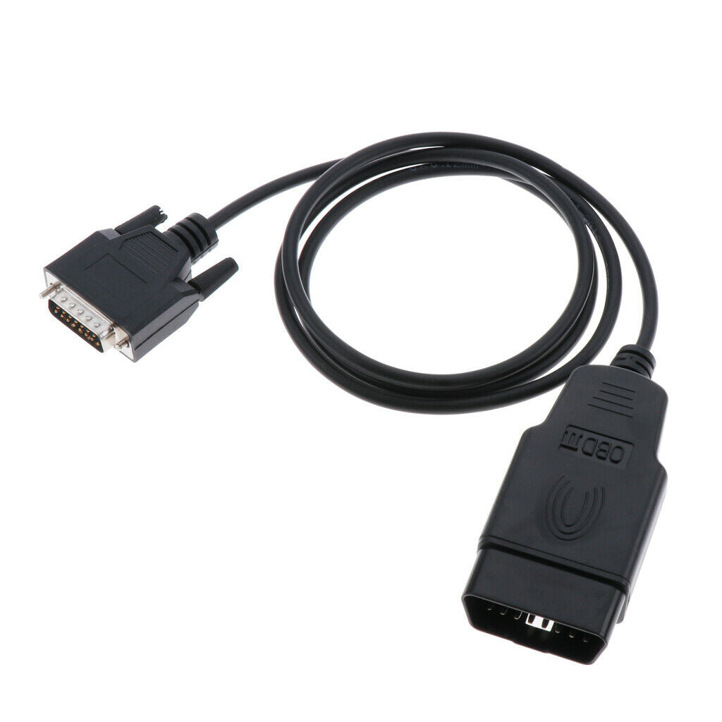 Car OBD II 2 16Pin to DB15 15Pin Diagnostic Extension Convertor Cable