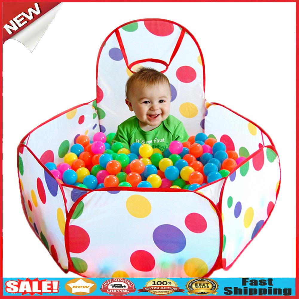 Baby Children Kids Outdoor Indoor Playing House Tent Pool+25pcs Ocean Balls @