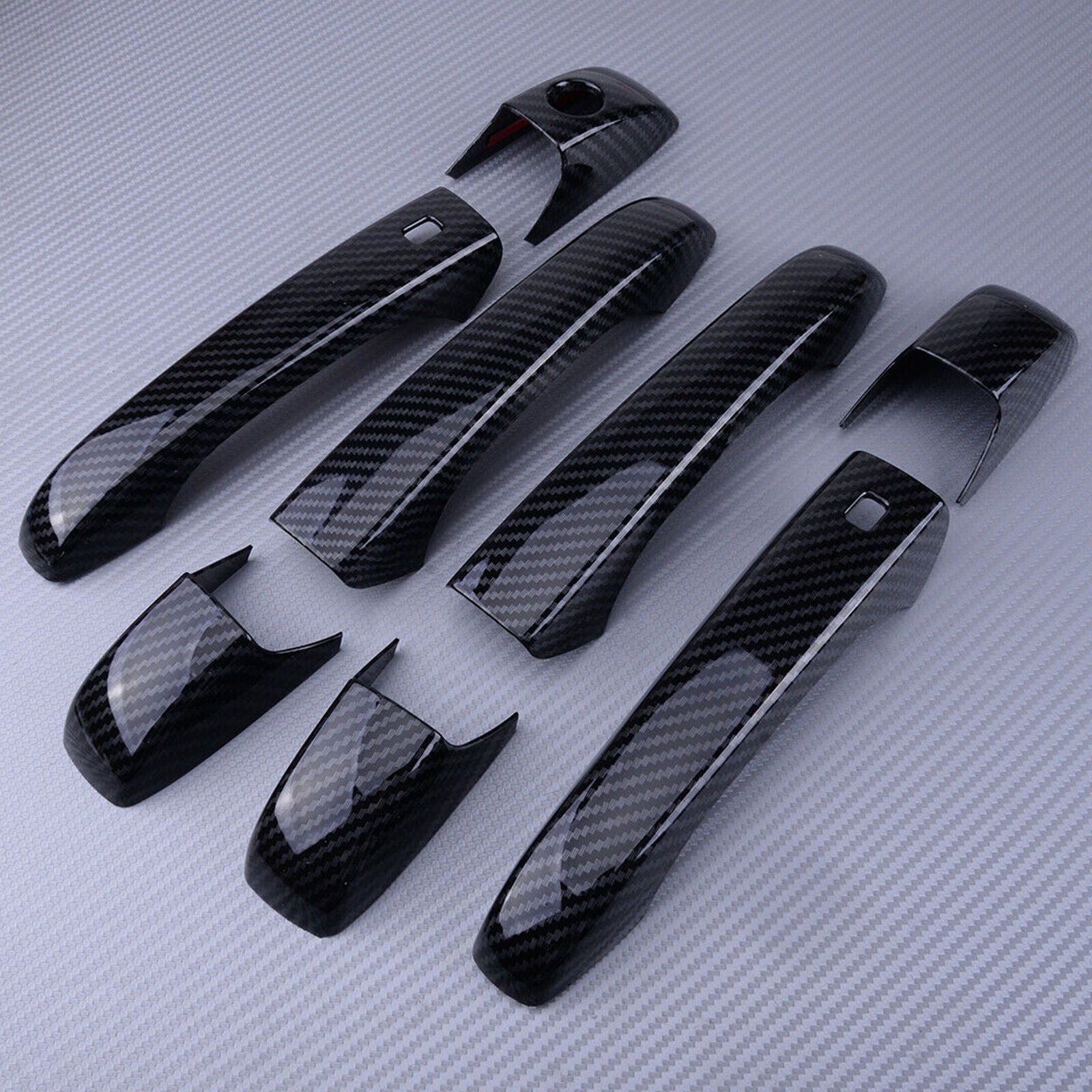 Decor Carbon Fiber Door Handle Cover Trim Fit for Jeep Grand Cherokee / Patriot